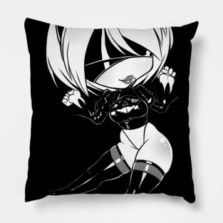 Chibi 2B - no skirt Pillow