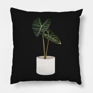 Alocasia Longiloba Plant Pillow