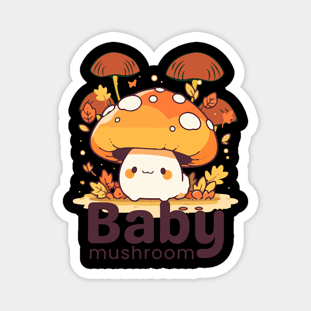 Baby mushroom Magnet by Pestach