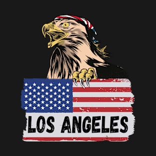 Eagle Partiot Biker and Trucker Los Angeles T-Shirt