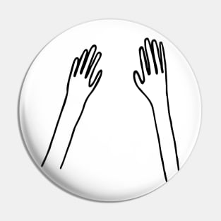 hands up Pin