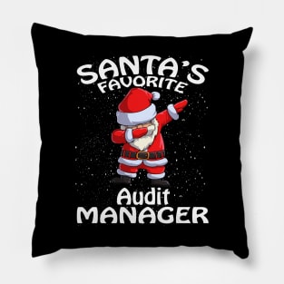 Santas Favorite Audit Manager Christmas Pillow