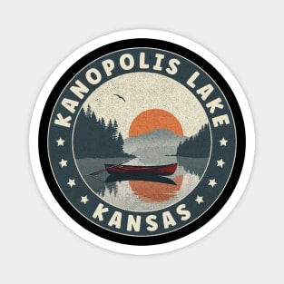 Kanopolis Lake Kansas Sunset Magnet