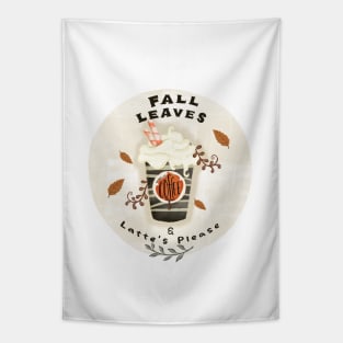 Fall Leaves and Latte's Please Tapestry