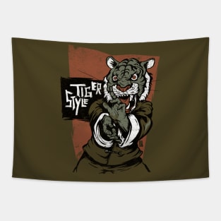 Tiger Style Kung Fu Tapestry