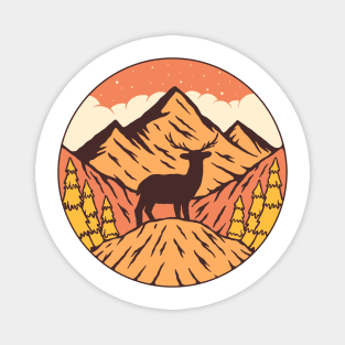 Deer Hunting Outdoor Mountain T-Shirt Magnet