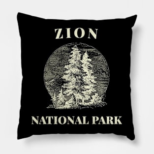 Zion National Park Vintage Pillow