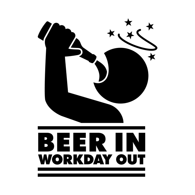 Beer in - Workday out (black) by hardwear