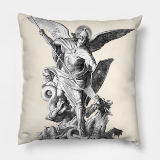 Saint Michael the Archangel defeating the dragon Pillow