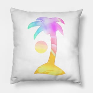 Summer Vibes Palm Tree Pillow