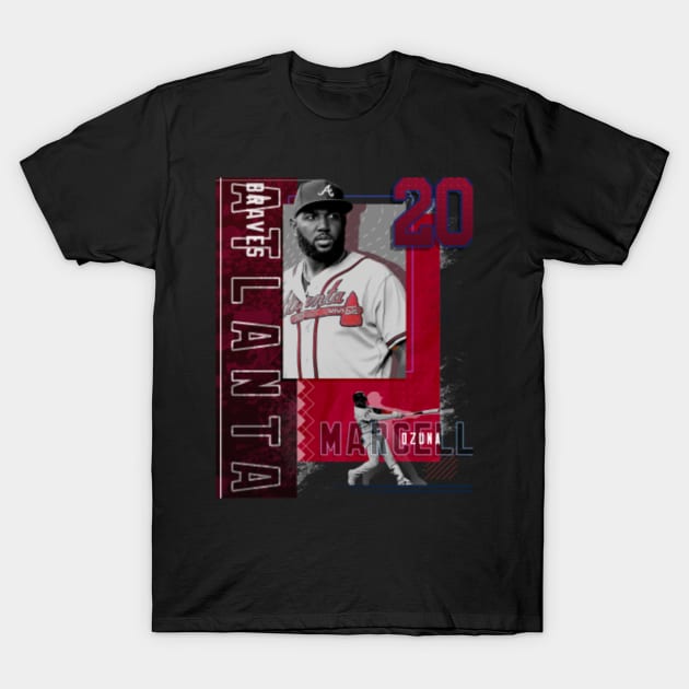 Rinkha Marcell Ozuna Baseball Paper Poster Braves Long Sleeve T-Shirt