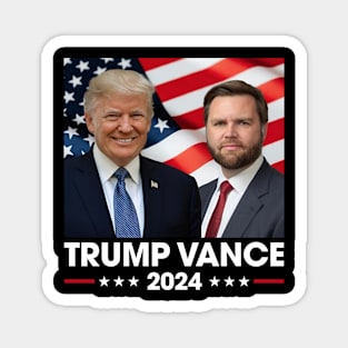 American Flag Trump Vance 2024 Vice President VP Trump 2024 Election Gifts Magnet