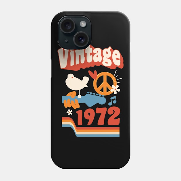 Vintage 1972 - Woodstock Style Phone Case by marieltoigo