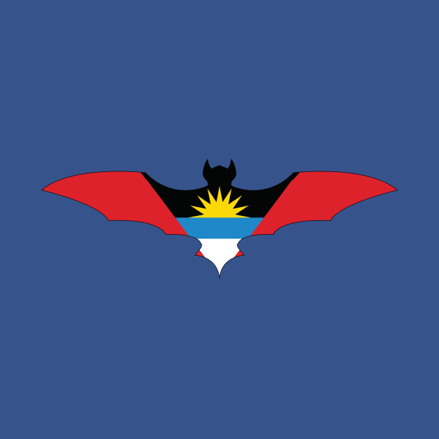 Antigua and Barbuda Bat Flag by Wickedcartoons