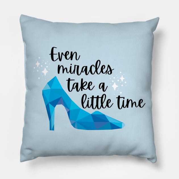 Glass Slipper Miracles Pillow by Mint-Rose