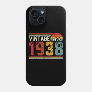 Vintage 1938 Birthday Gift Retro Style Phone Case