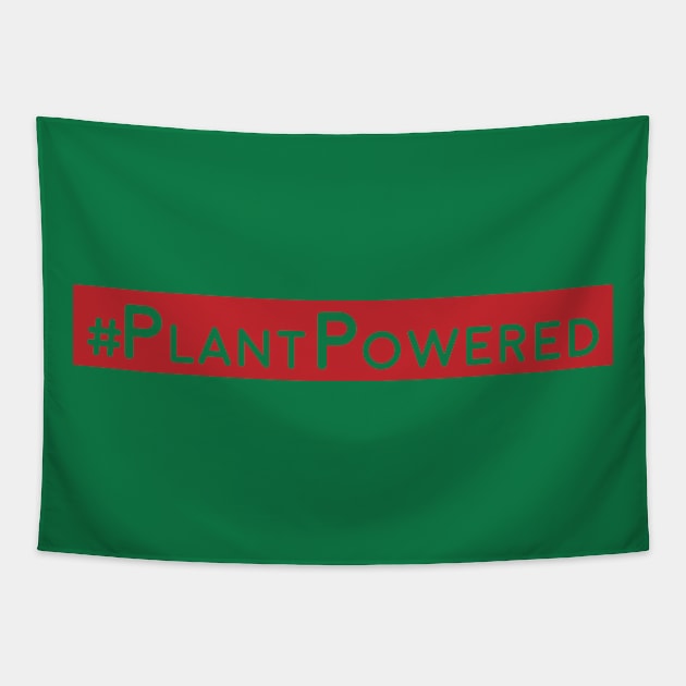 Plant Powered Veganism Tapestry by designdaking