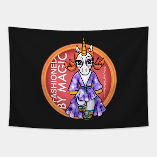 Fashioned By Magic (purple) - Sport-icorns Unicorns illustration series Tapestry