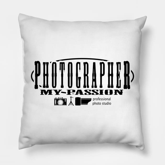 Photographer - profession and vocation Pillow by amarth-drawing