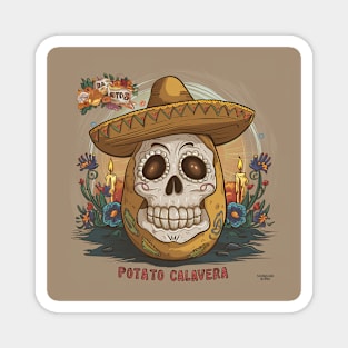 Potato Calavera Magnet