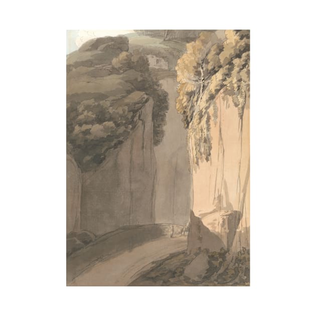 Entrance to the Grotto at Posilippo, Naples by Francis Towne by Classic Art Stall