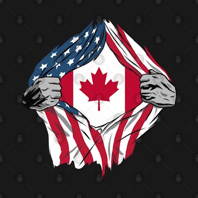 USA American Grown Canadian Roots by tobzz