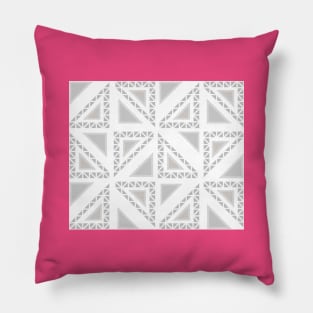 Grey triangles Pillow