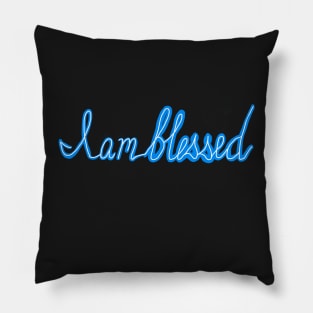 I am blessed, handwritten Pillow