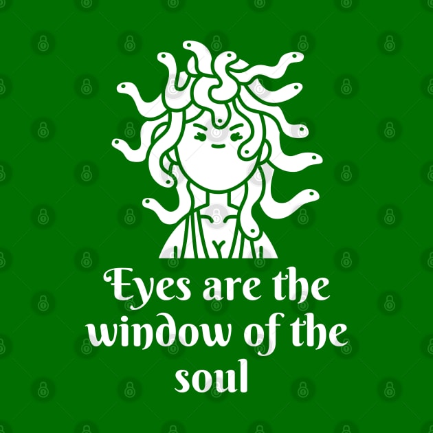 Medusa Gorgon Head Anti social Mythology joke by Witchy Ways