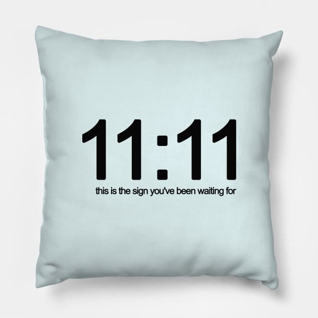 11:11 Pillow by Vintage Dream