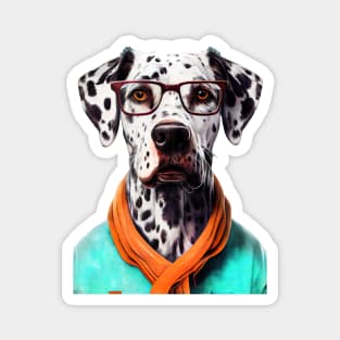 Hipster Dog Dalmatian #Dalmatian Magnet