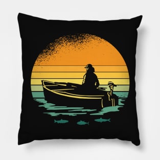 Retro Vintage Sailing Pillow