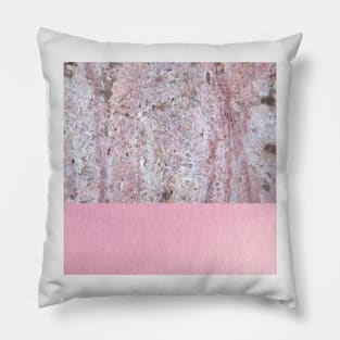 Deep violet marble rose gold Pillow