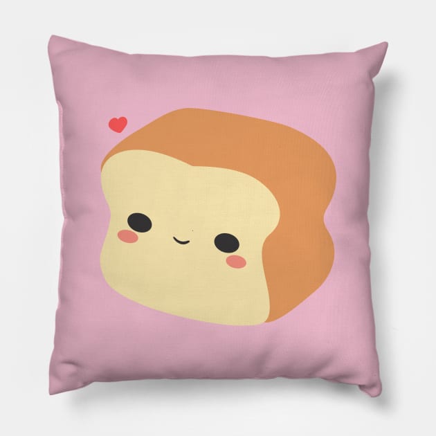 Kawaii bread Pillow by Brunaesmanhott0