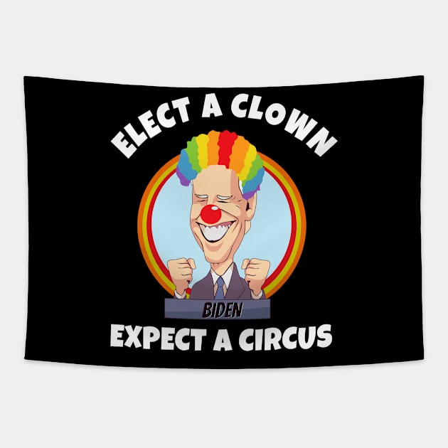 Clown - Circus Tapestry by Rosiengo