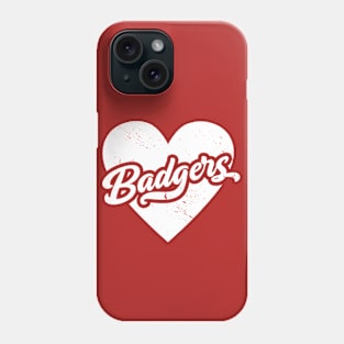 Vintage Badgers School Spirit // High School Football Mascot // Go Badgers Phone Case