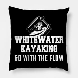 Whitewater Kayaking go with the flow Pillow