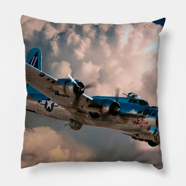 B17 Pillow by Aircraft.Lover