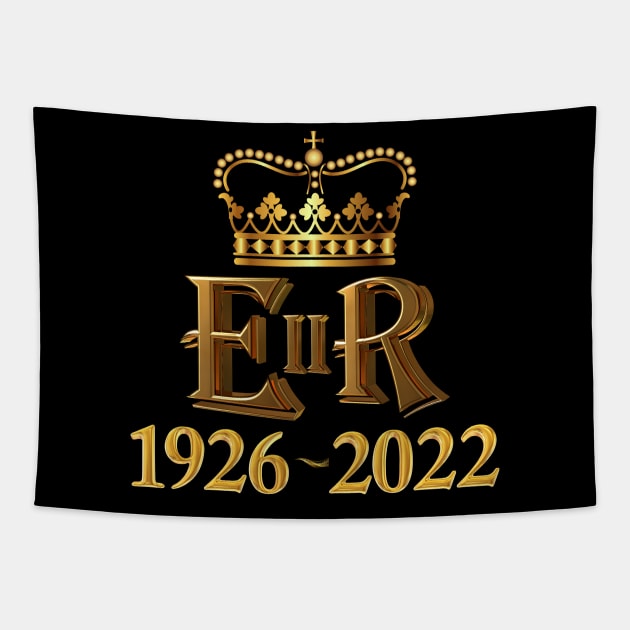 Queen Elizabeth II Royal Cypher Tapestry by Enriched by Art