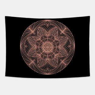 Rose Glitter Mandala Tapestry