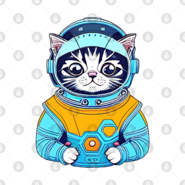 Astronaut cat outer space by IDesign23