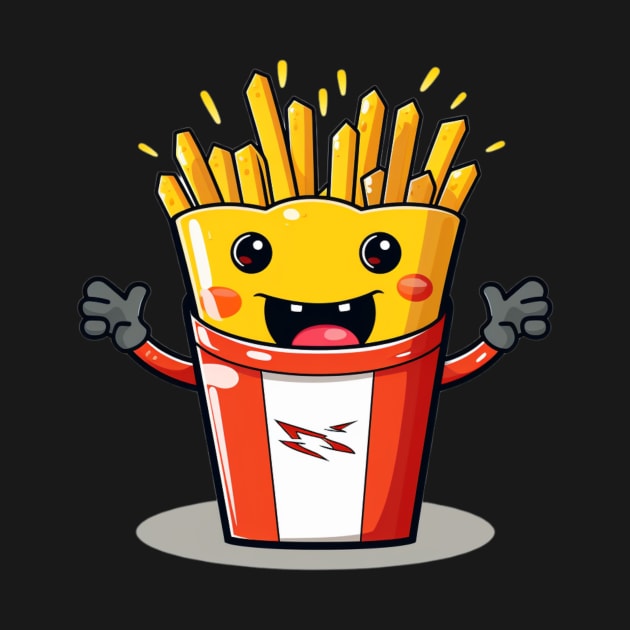 kawaii french fries T-Shirt cute  gilrl by nonagobich