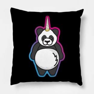 Panda Bear Unicorn Pillow