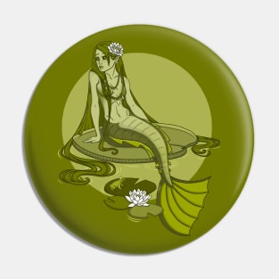 Green Oasis Mermaid Pin