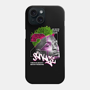 21 Savage Face Phone Case