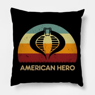 Retro Sunset - Gi Joe A Real American Hero Pillow