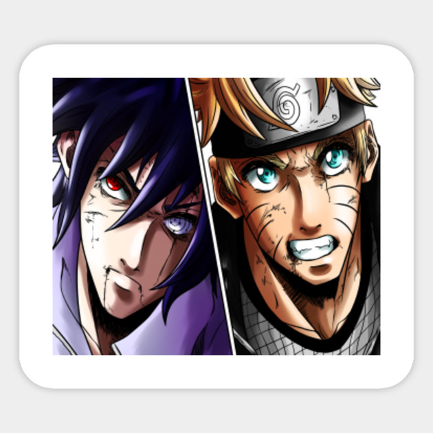 Naruto Uzumaki Vs Sasuke Uchiha Naruto Vs Sasuke Sticker