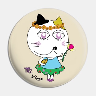 Virgo zodiac funny cat Pin