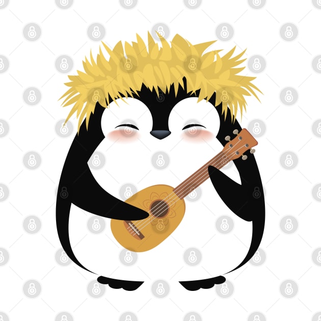 Play ukulele guitar like a penguin. by CraftCloud