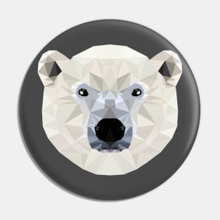 Low Poly Polar Bear Pin